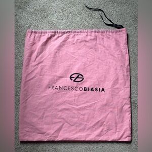 Francesco Biasia Pink Logo Dust Bag